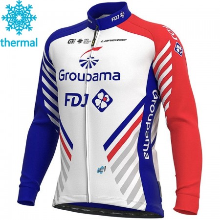 Wielershirt 2020 Groupama-FDJ N001 Winter Thermal Fleece